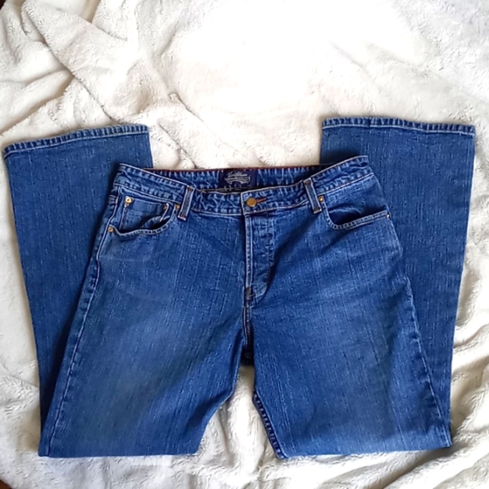 Levi's Signature jeans low rise flare jeans, junior size 15, button fly